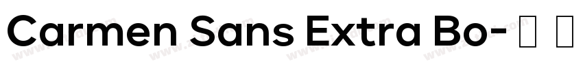 Carmen Sans Extra Bo字体转换